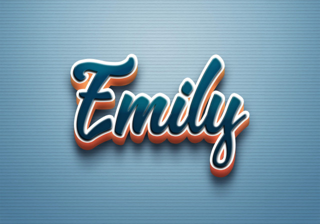 Free photo of Cursive Name DP: Emily