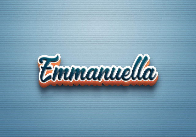Free photo of Cursive Name DP: Emmanuella
