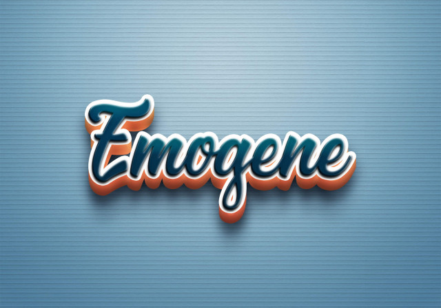 Free photo of Cursive Name DP: Emogene