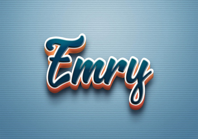 Free photo of Cursive Name DP: Emry