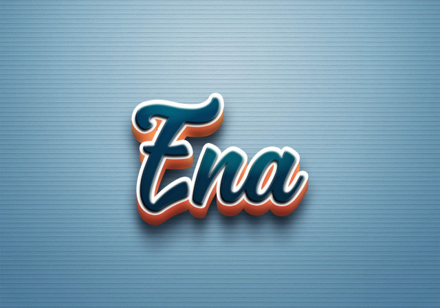 Free photo of Cursive Name DP: Ena