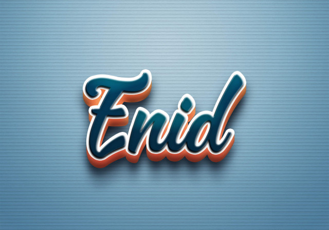 Free photo of Cursive Name DP: Enid