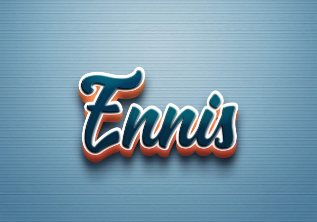 Free photo of Cursive Name DP: Ennis