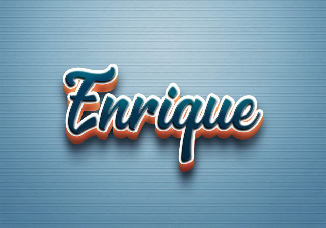 Free photo of Cursive Name DP: Enrique