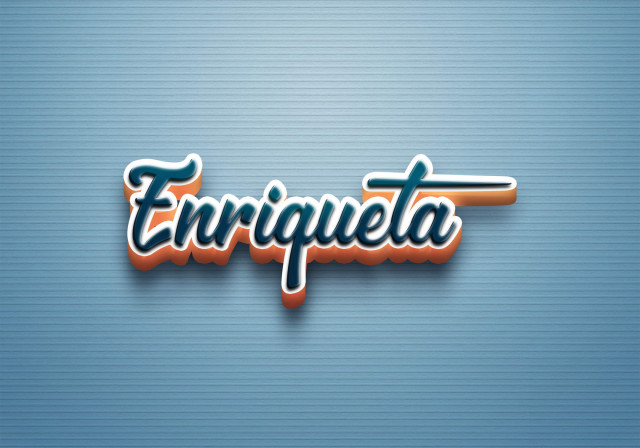 Free photo of Cursive Name DP: Enriqueta