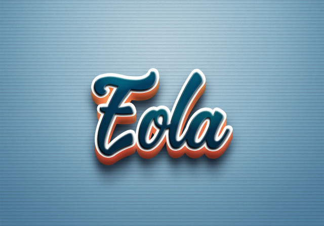 Free photo of Cursive Name DP: Eola