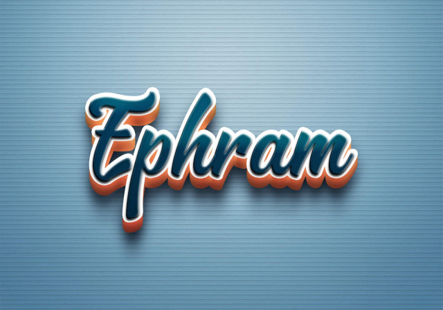 Free photo of Cursive Name DP: Ephram
