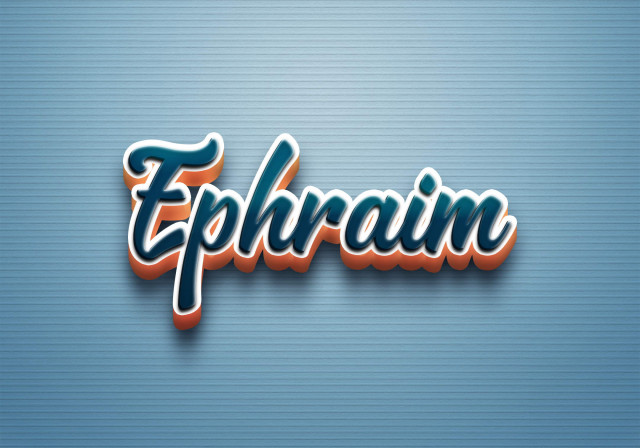 Free photo of Cursive Name DP: Ephraim