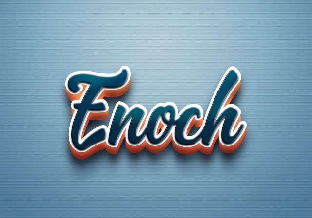 Free photo of Cursive Name DP: Enoch