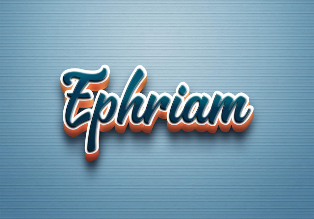Free photo of Cursive Name DP: Ephriam