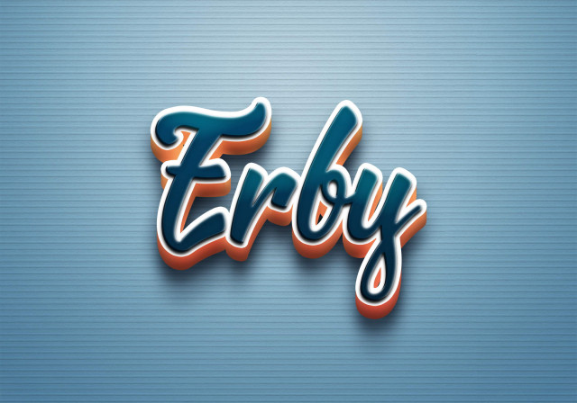 Free photo of Cursive Name DP: Erby