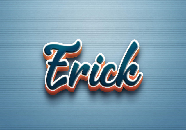 Free photo of Cursive Name DP: Erick