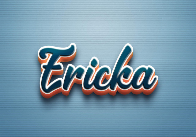 Free photo of Cursive Name DP: Ericka