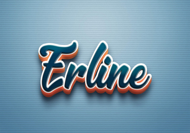 Free photo of Cursive Name DP: Erline