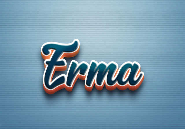 Free photo of Cursive Name DP: Erma