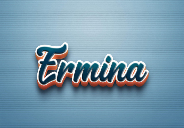 Free photo of Cursive Name DP: Ermina