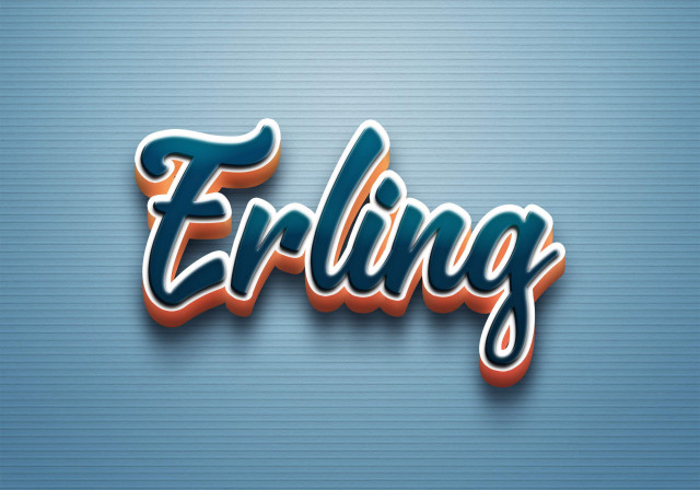 Free photo of Cursive Name DP: Erling