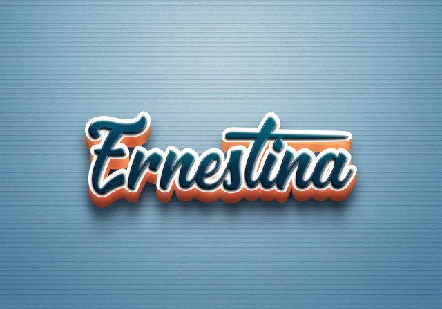 Free photo of Cursive Name DP: Ernestina