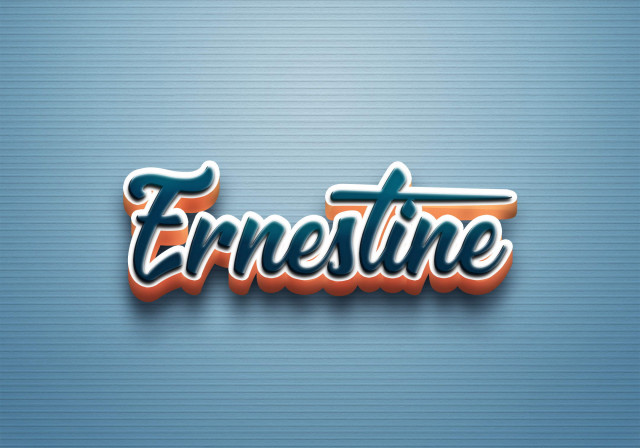 Free photo of Cursive Name DP: Ernestine