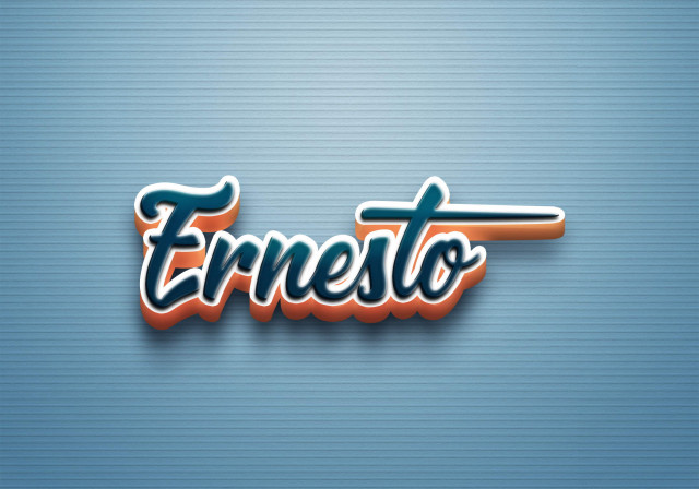 Free photo of Cursive Name DP: Ernesto