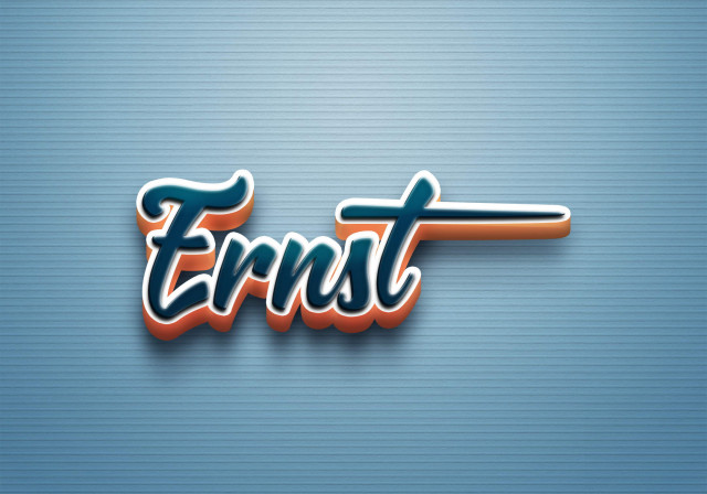 Free photo of Cursive Name DP: Ernst