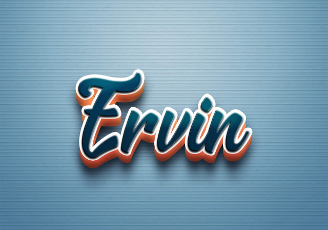 Free photo of Cursive Name DP: Ervin