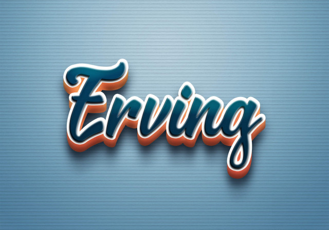 Free photo of Cursive Name DP: Erving