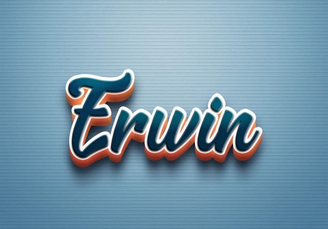 Free photo of Cursive Name DP: Erwin