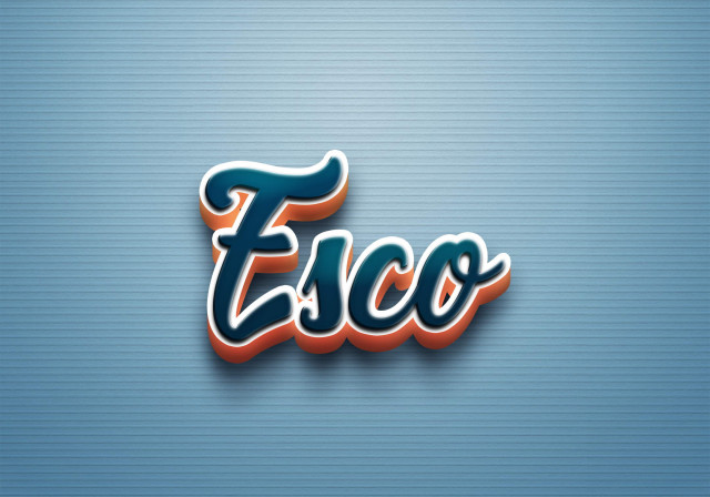 Free photo of Cursive Name DP: Esco