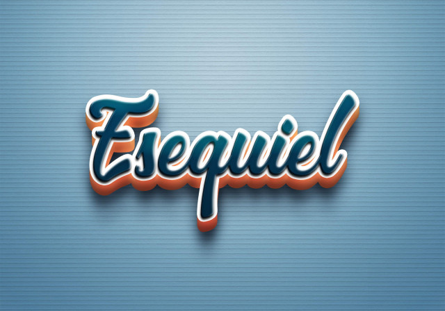 Free photo of Cursive Name DP: Esequiel