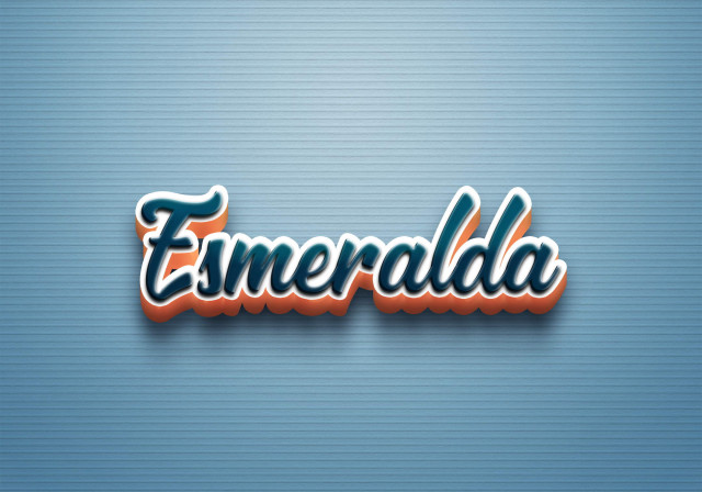 Free photo of Cursive Name DP: Esmeralda
