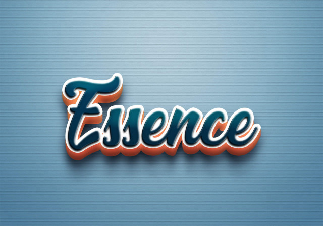 Free photo of Cursive Name DP: Essence