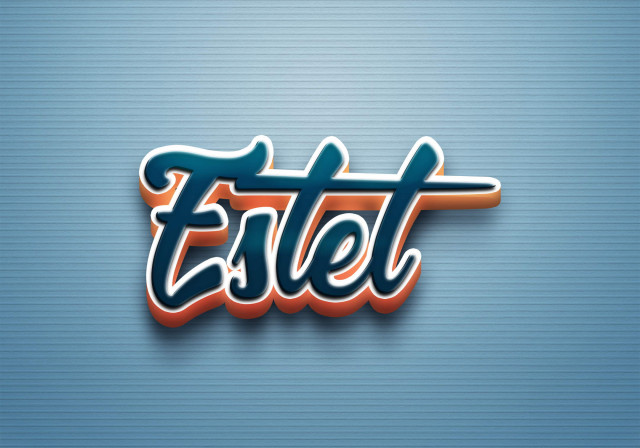 Free photo of Cursive Name DP: Estel