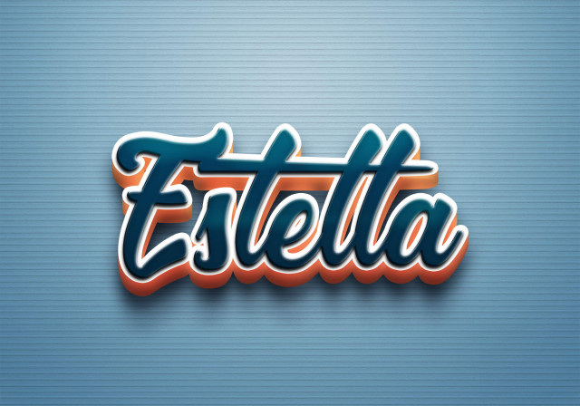 Free photo of Cursive Name DP: Estella