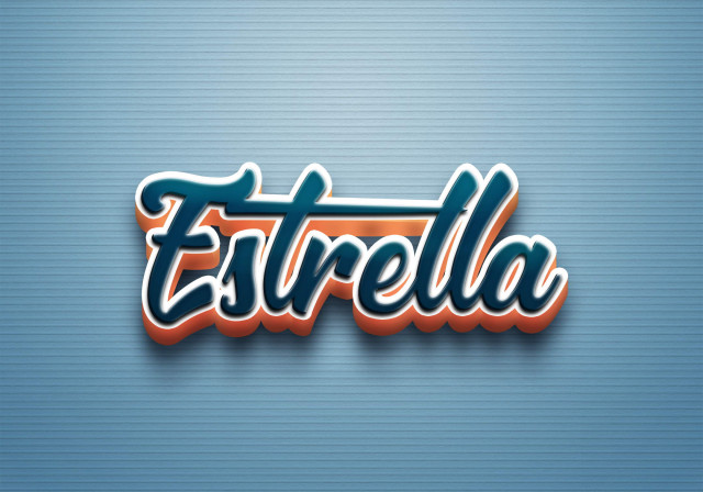 Free photo of Cursive Name DP: Estrella