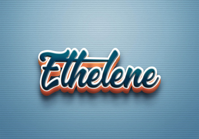 Free photo of Cursive Name DP: Ethelene