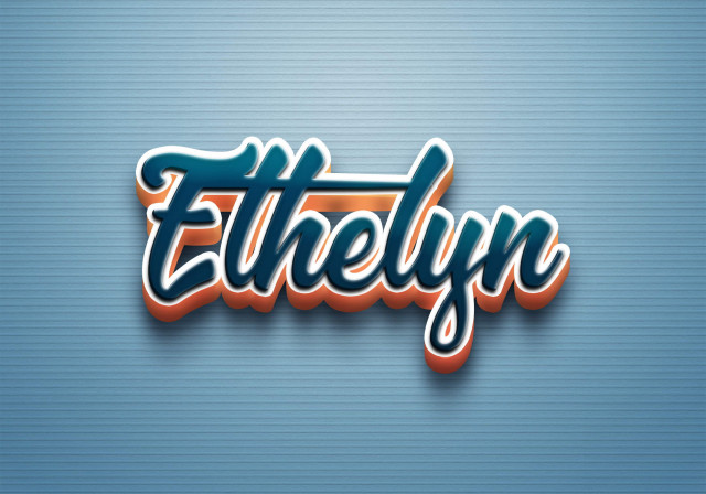 Free photo of Cursive Name DP: Ethelyn