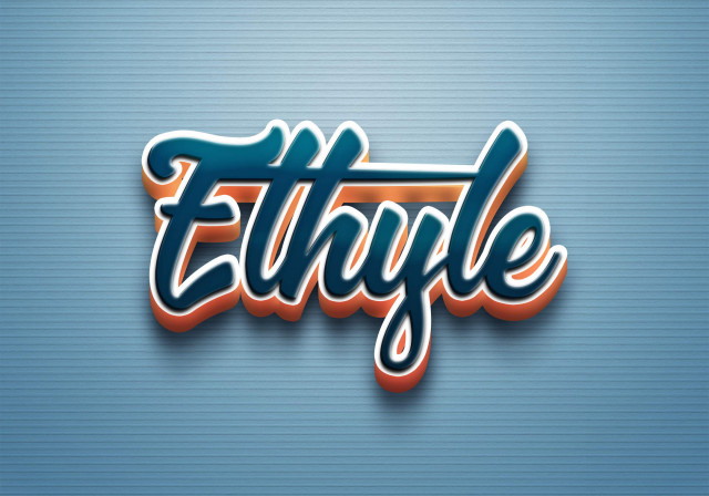 Free photo of Cursive Name DP: Ethyle