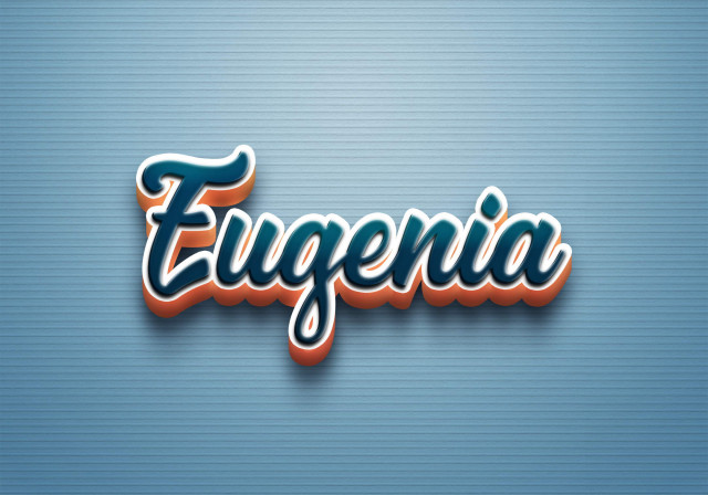 Free photo of Cursive Name DP: Eugenia