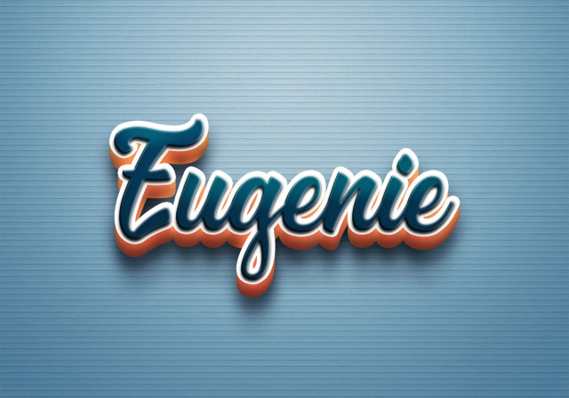 Free photo of Cursive Name DP: Eugenie