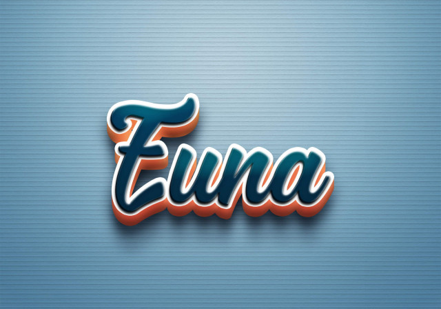 Free photo of Cursive Name DP: Euna