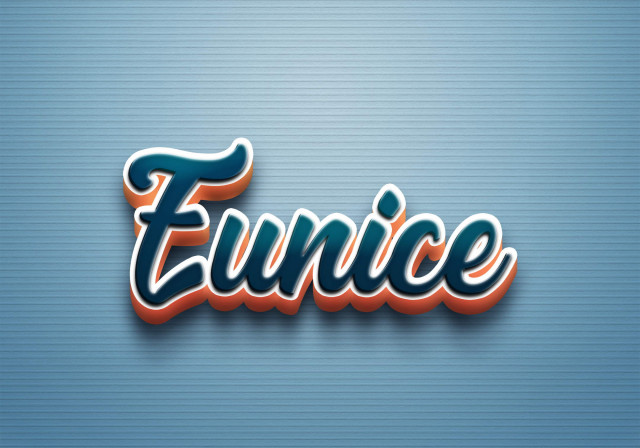 Free photo of Cursive Name DP: Eunice