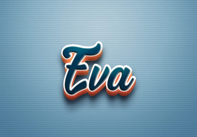 Free photo of Cursive Name DP: Eva