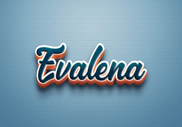 Free photo of Cursive Name DP: Evalena