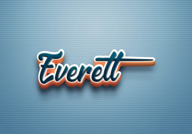 Free photo of Cursive Name DP: Everett