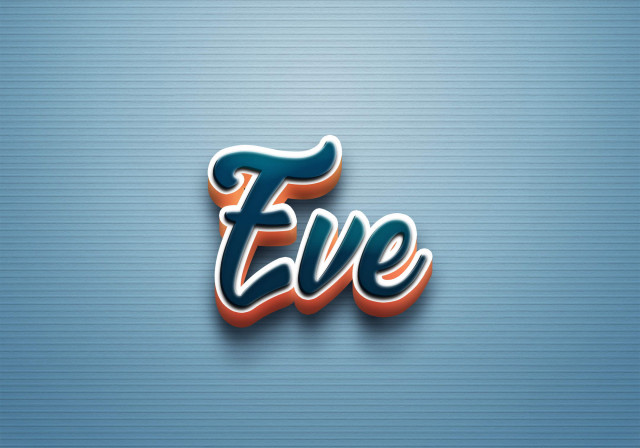 Free photo of Cursive Name DP: Eve