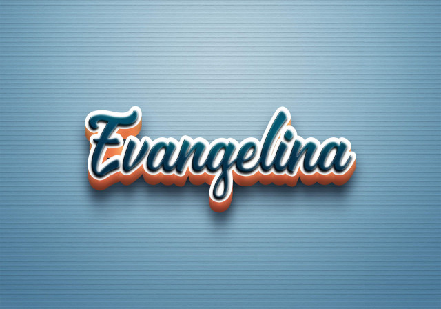 Free photo of Cursive Name DP: Evangelina