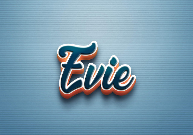 Free photo of Cursive Name DP: Evie