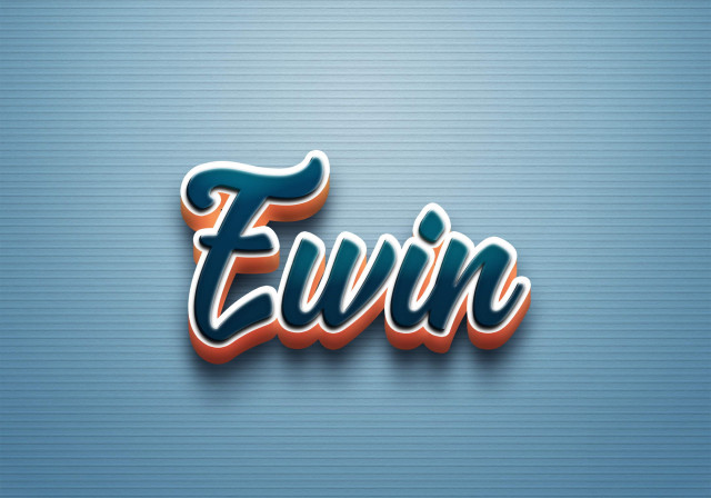 Free photo of Cursive Name DP: Ewin