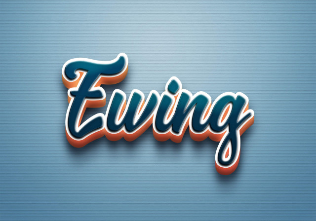 Free photo of Cursive Name DP: Ewing